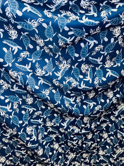 Exotic Turtle design print on best quality of nylon spandex 4-way stretch 58/60” Sold by the YD. Ships worldwide from Los Angeles California