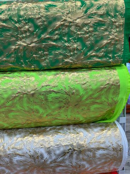 New Luxury Modern Abstract design hologram metallic nylon spandex 4-way stretch 58/60” Sold by the YD. Ships worldwide from Los Angeles