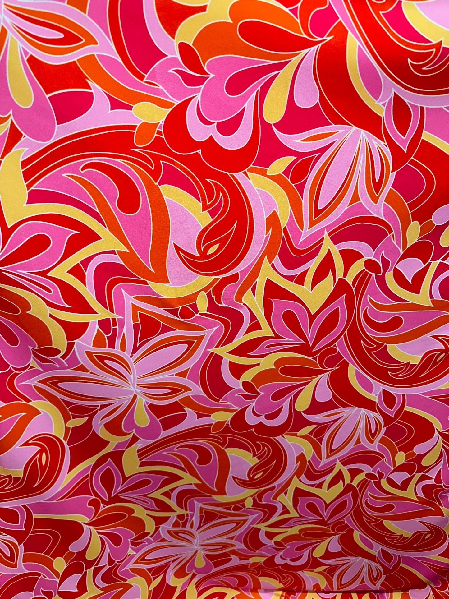 Floral abstract design print on best quality of nylon spandex 4-way stretch 58/60” Sold by the YD. Ships worldwide from L.A