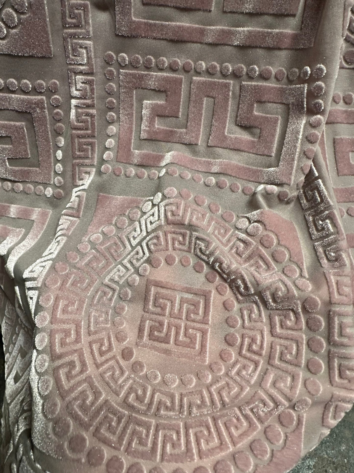 New Luxury Fashion design burnout stretch velvet Blush pink 4-way stretch 58/60” Sold by the YD. Ships worldwide from L.A
