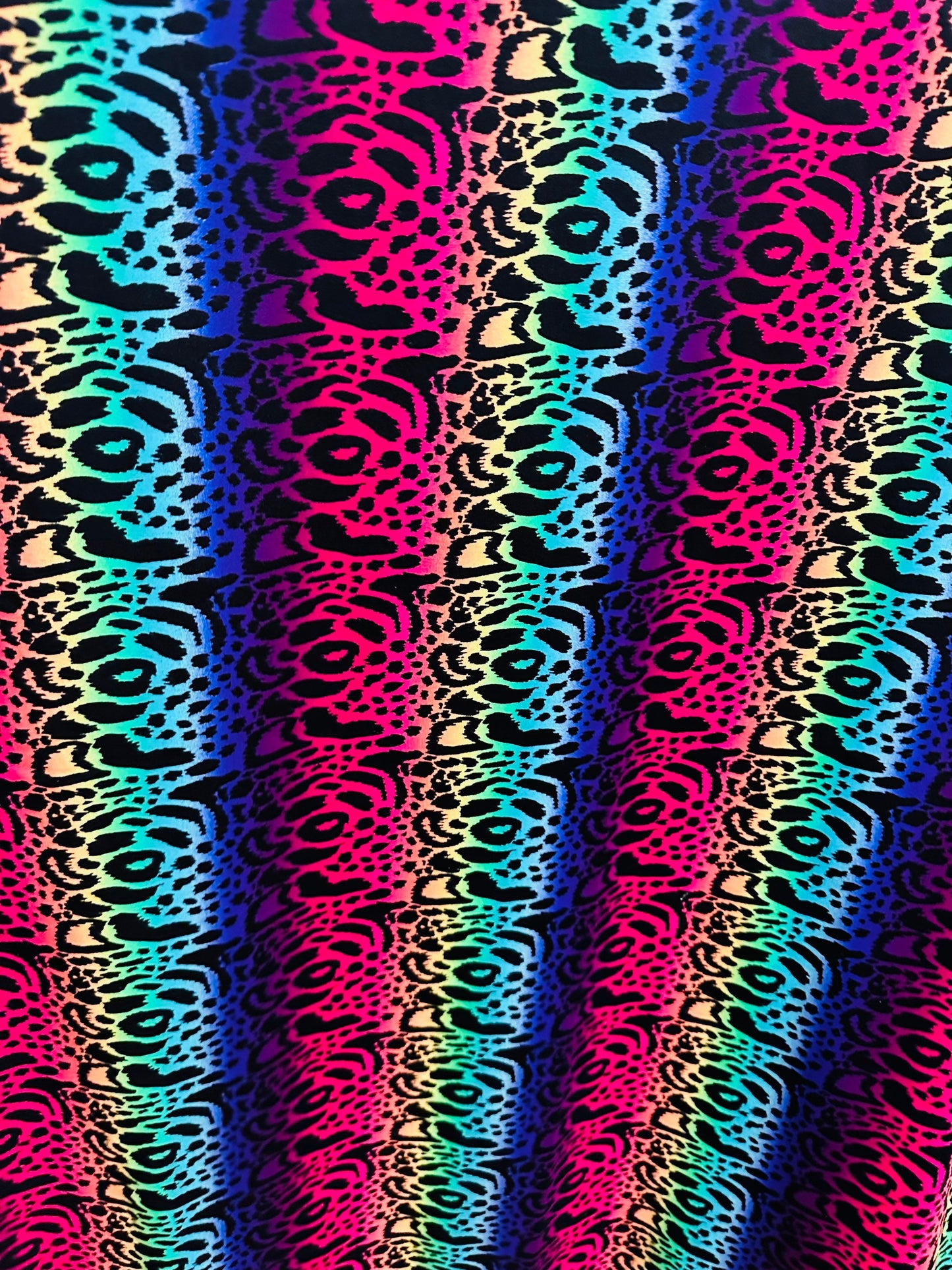 New Exotic Animal design rainbow print on best quality of nylon spandex 4-way stretch 58/60” Sold by the YD. Ships worldwide from LA