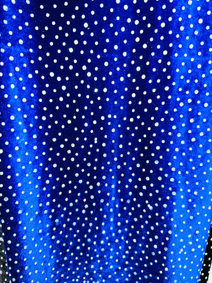 Luxury Rhinestone on stretch velvet 4-way stretch high quality fabrics by AlexLAFabrics