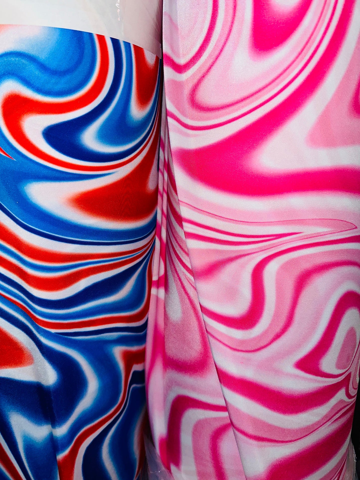 New Lava abstract design print on great quality of nylon spandex 4-way stretch 58/60”