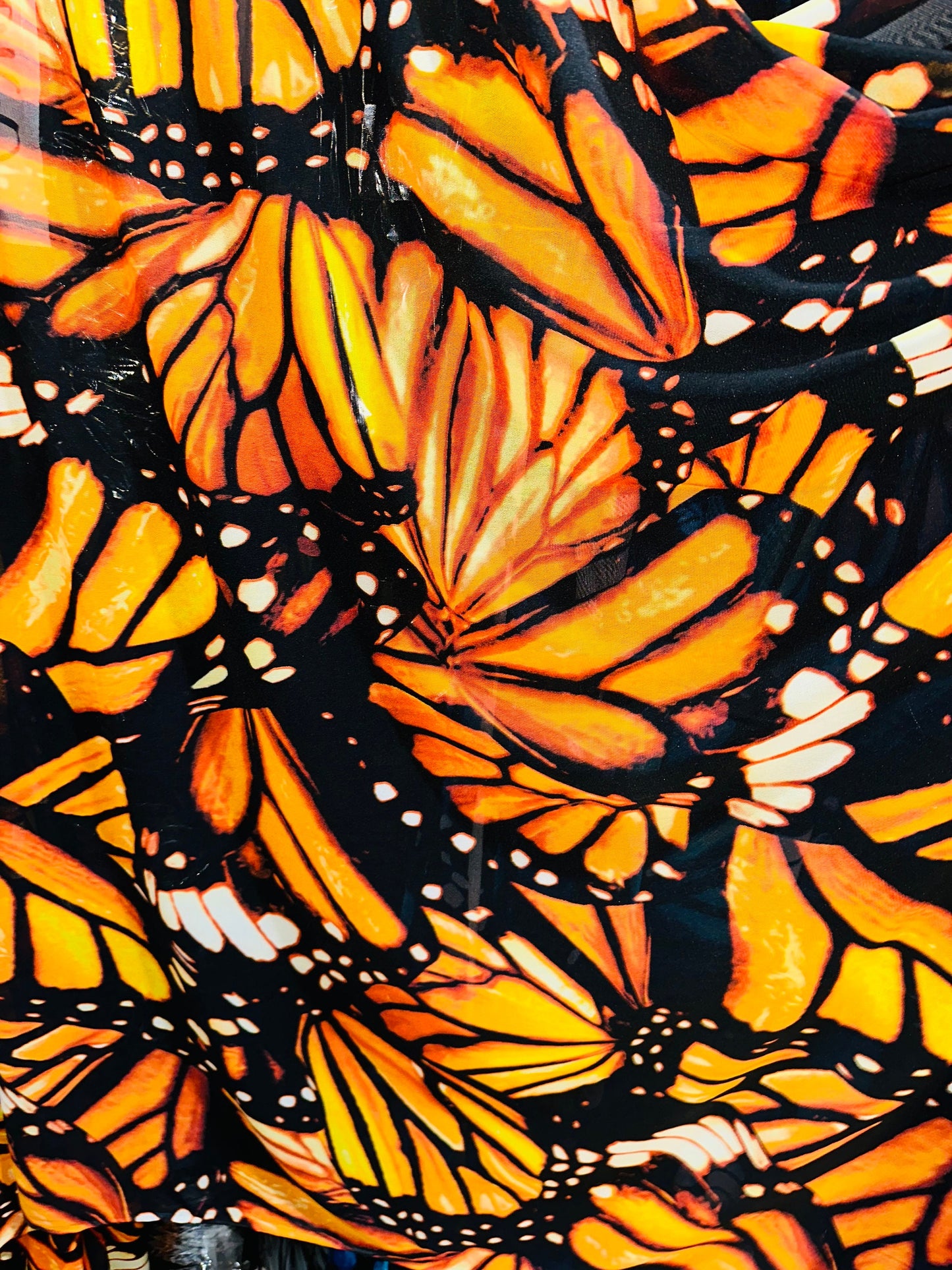 New Butterfly abstract design print on great quality of power mesh 4-way stretch 58/60”