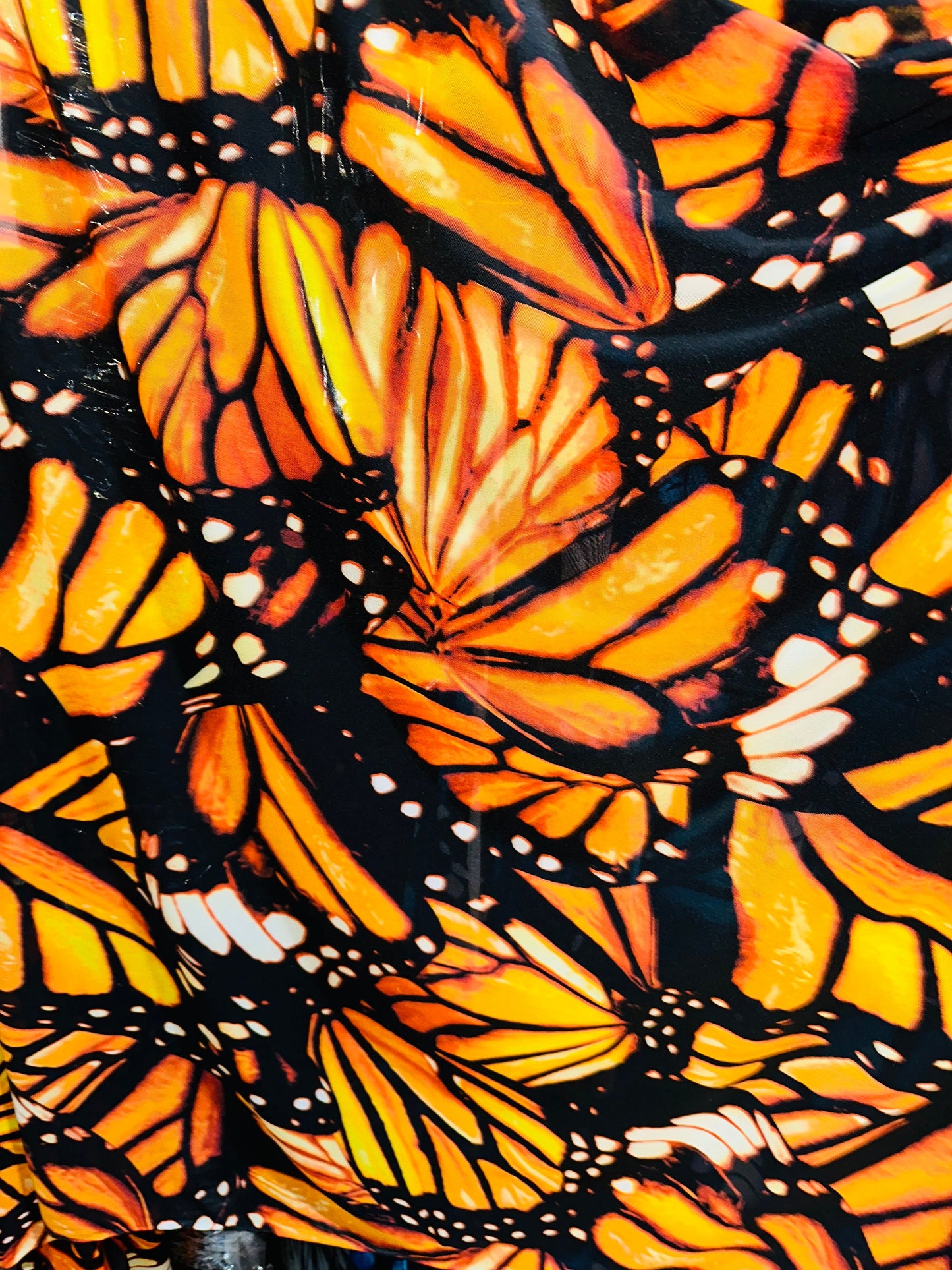 New Butterfly abstract design print on great quality of power mesh 4-way stretch 58/60”
