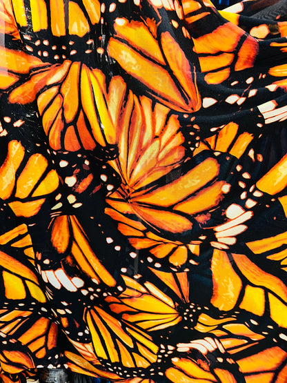 New Butterfly abstract design print on great quality of power mesh 4-way stretch 58/60”