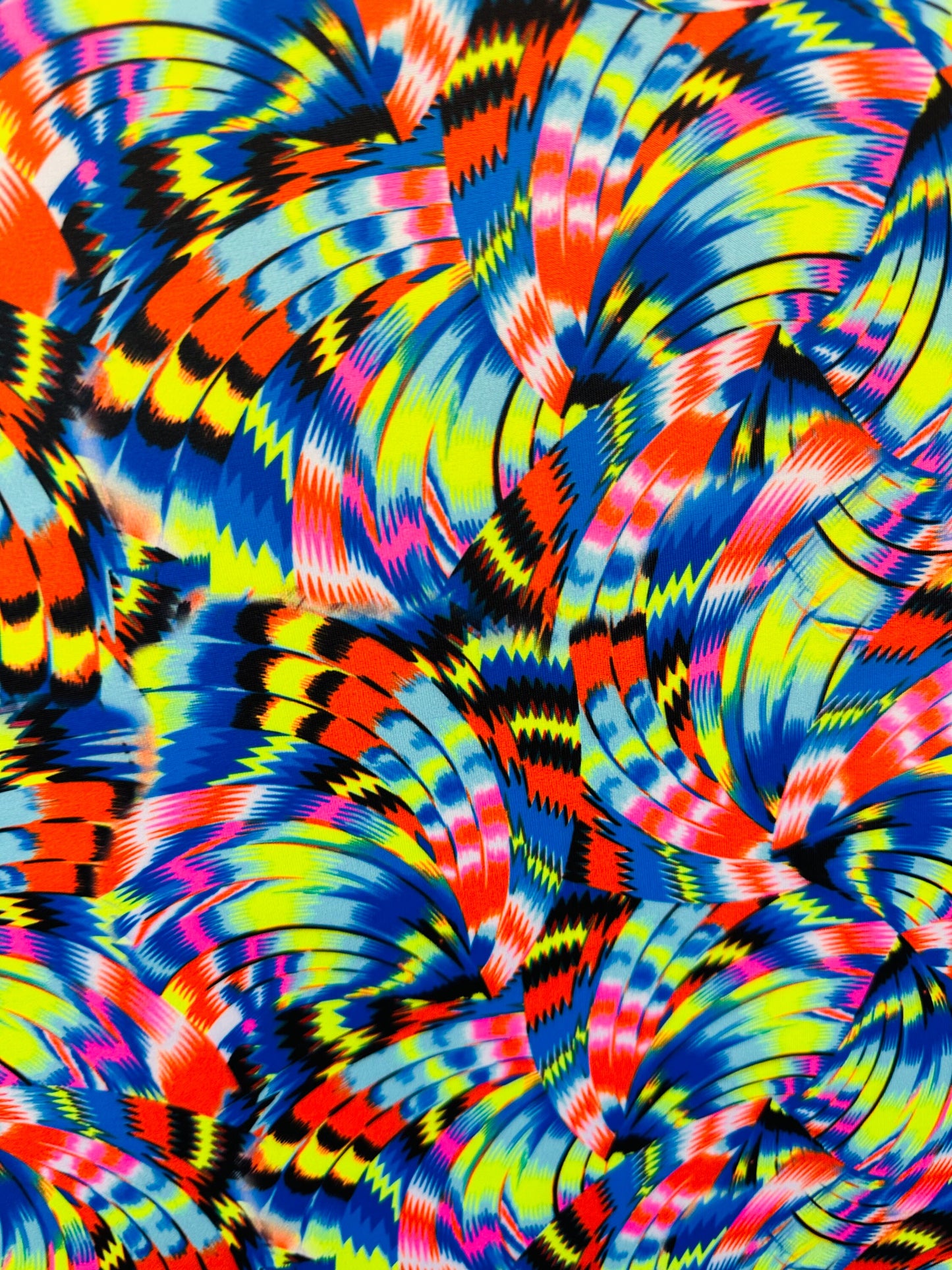 New modern abstract design print on best quality of nylon spandex 4-way stretch 58/60”