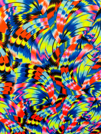 New modern abstract design print on best quality of nylon spandex 4-way stretch 58/60”
