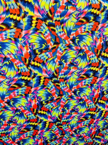 New modern abstract design print on best quality of nylon spandex 4-way stretch 58/60”