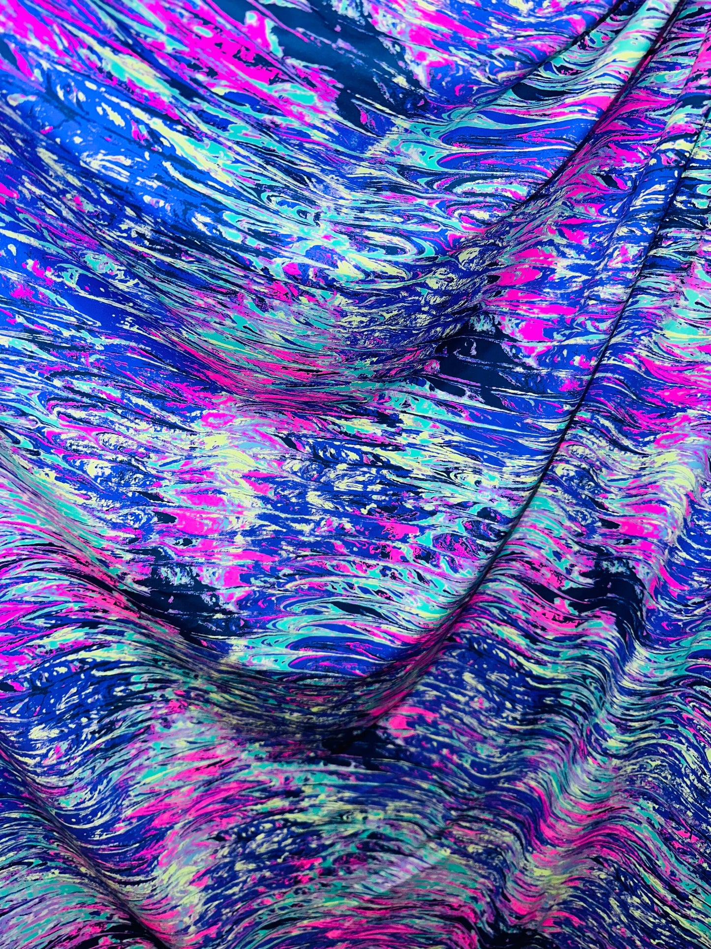 New abstract design print on best quality of nylon spandex 4-way stretch 58/60”