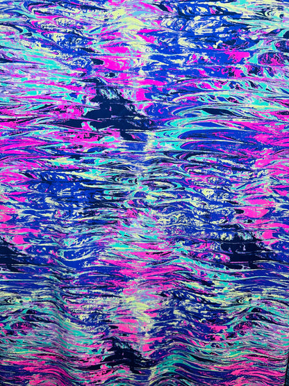 New abstract design print on best quality of nylon spandex 4-way stretch 58/60”