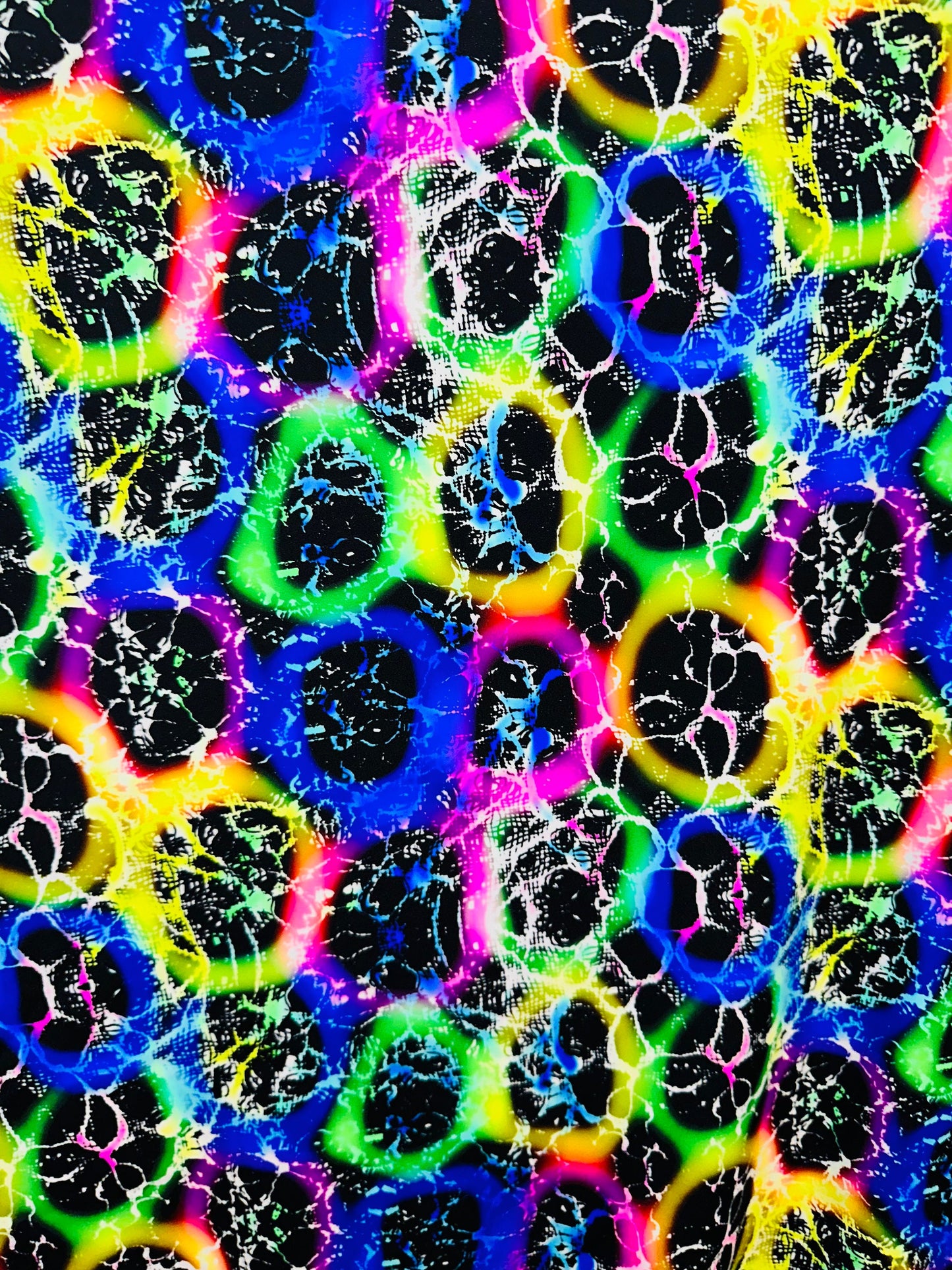 New Luxury Rainbow abstract design multicolor print on best quality of nylon spandex 4-way stretch 58/60”
