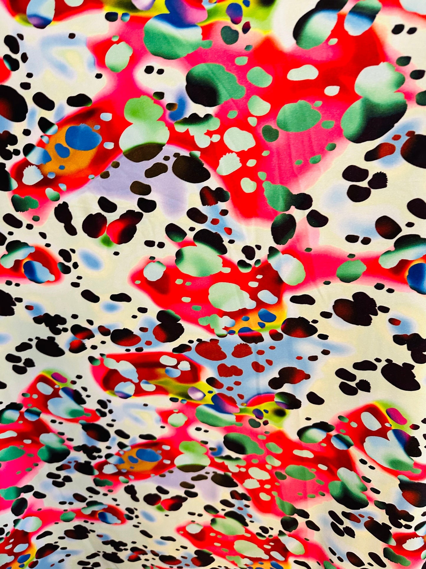 New abstract water design multicolor print on great quality of nylon spandex 4-way stretch 58/60” Sold by the YD. Ships worldwide