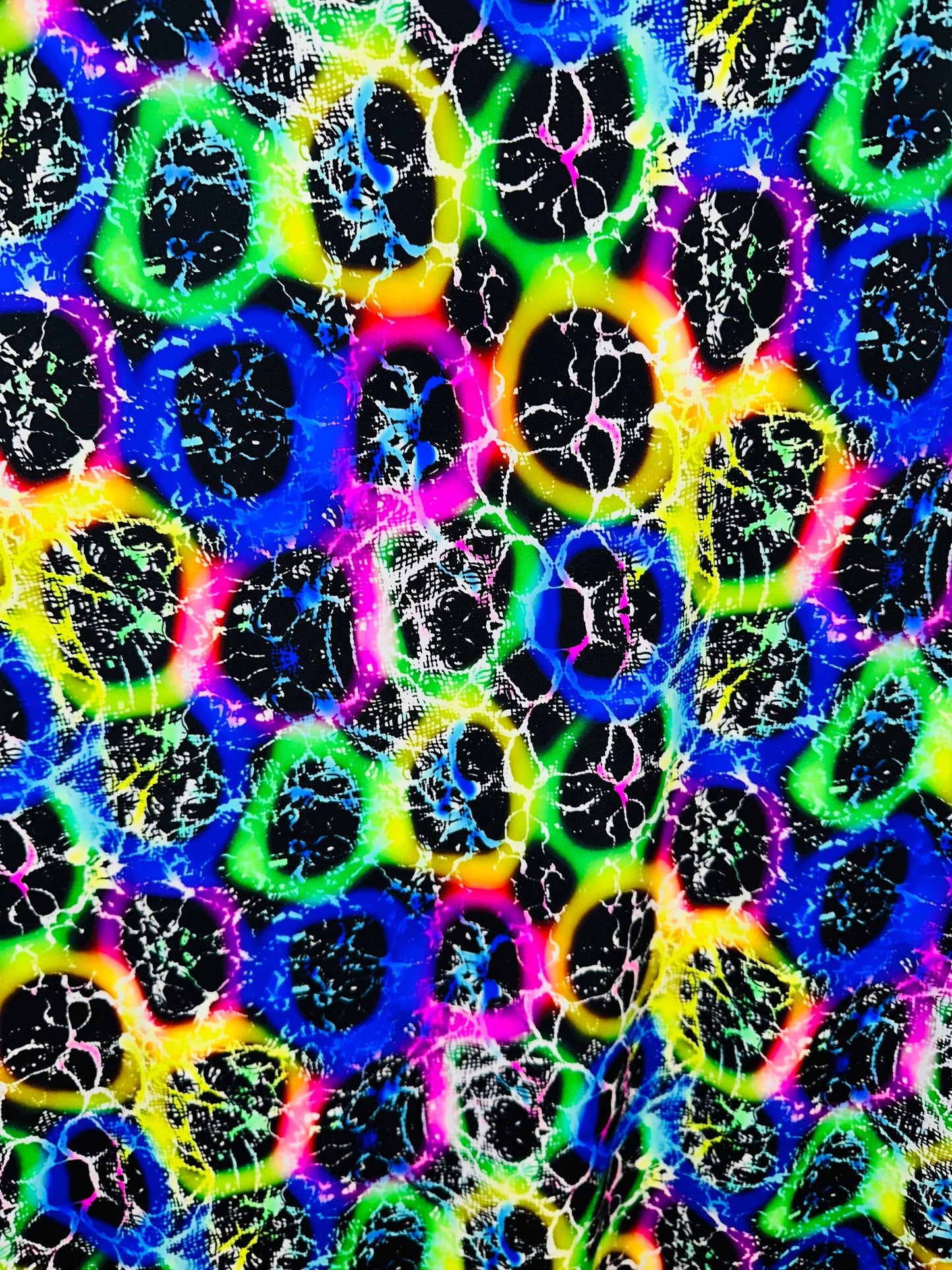New Luxury Rainbow abstract design multicolor print on best quality of nylon spandex 4-way stretch 58/60”
