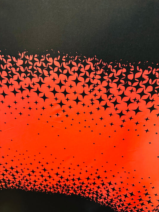 New modern Stars design print on best quality of nylon spandex 4-way stretch 58/60” Sold by the YD. Ships Worldwide from Los Angeles Ca
