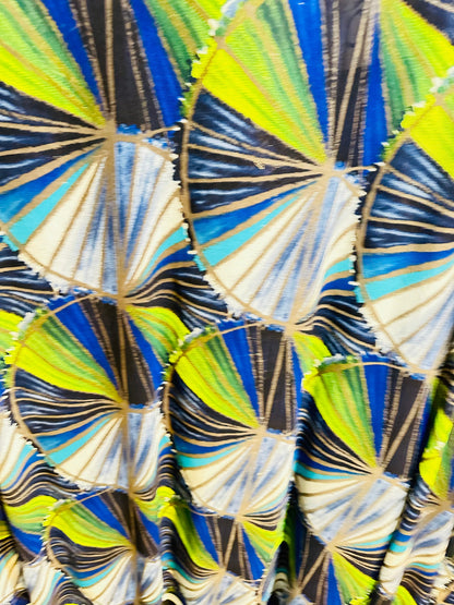 New abstract design multicolor print on great quality of power mesh 4-way stretch 58/60”