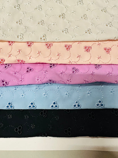 Luxury Eyelet nylon spandex 4-way stretch 58/60” High quality fabrics by AlexLAFabrics