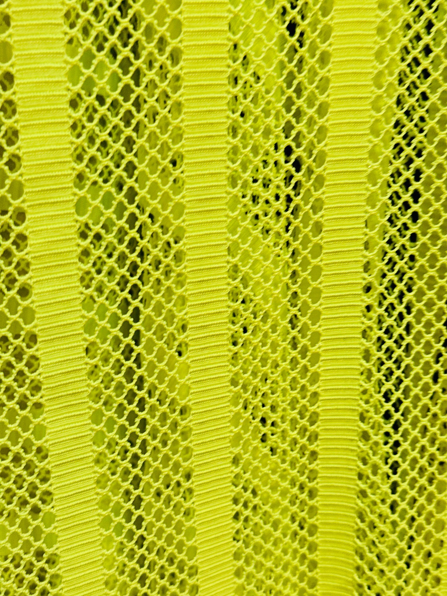 New fishnet with stripe design nylon spandex 4-way stretch 58/60” Sold by the YD. Ships worldwide from Los Angeles California USA