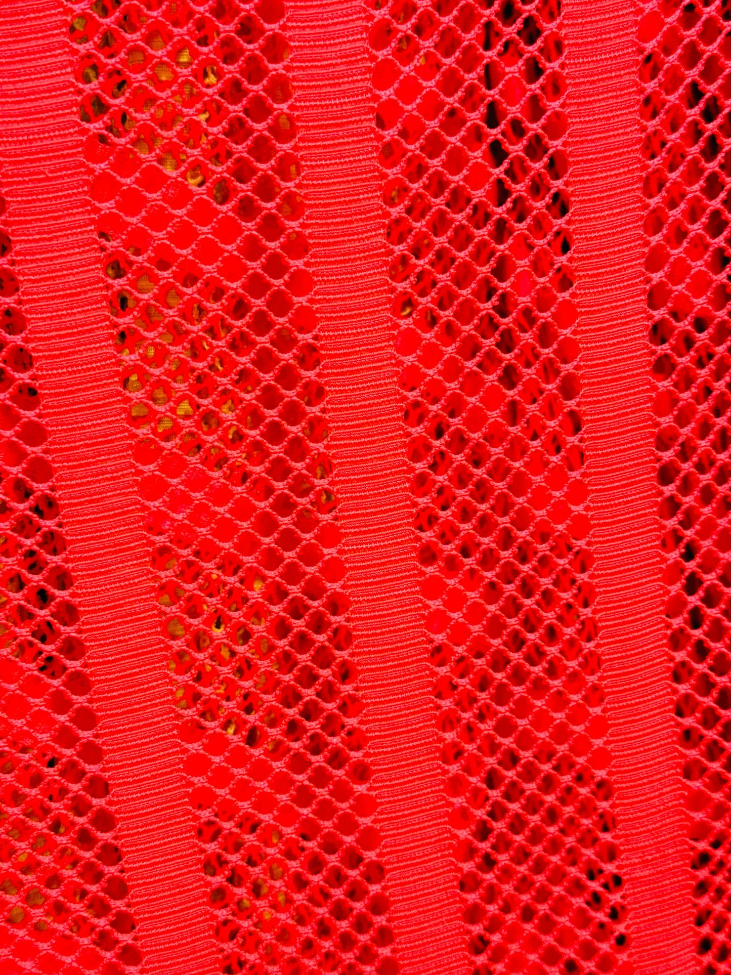New fishnet with stripe design nylon spandex 4-way stretch 58/60” Sold by the YD. Ships worldwide from Los Angeles California USA