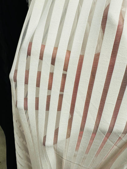 New stripe design 1/2” Size nylon spandex 4-way stretch 58/60” Sold by the YD. Ships worldwide from Los Angeles California USA