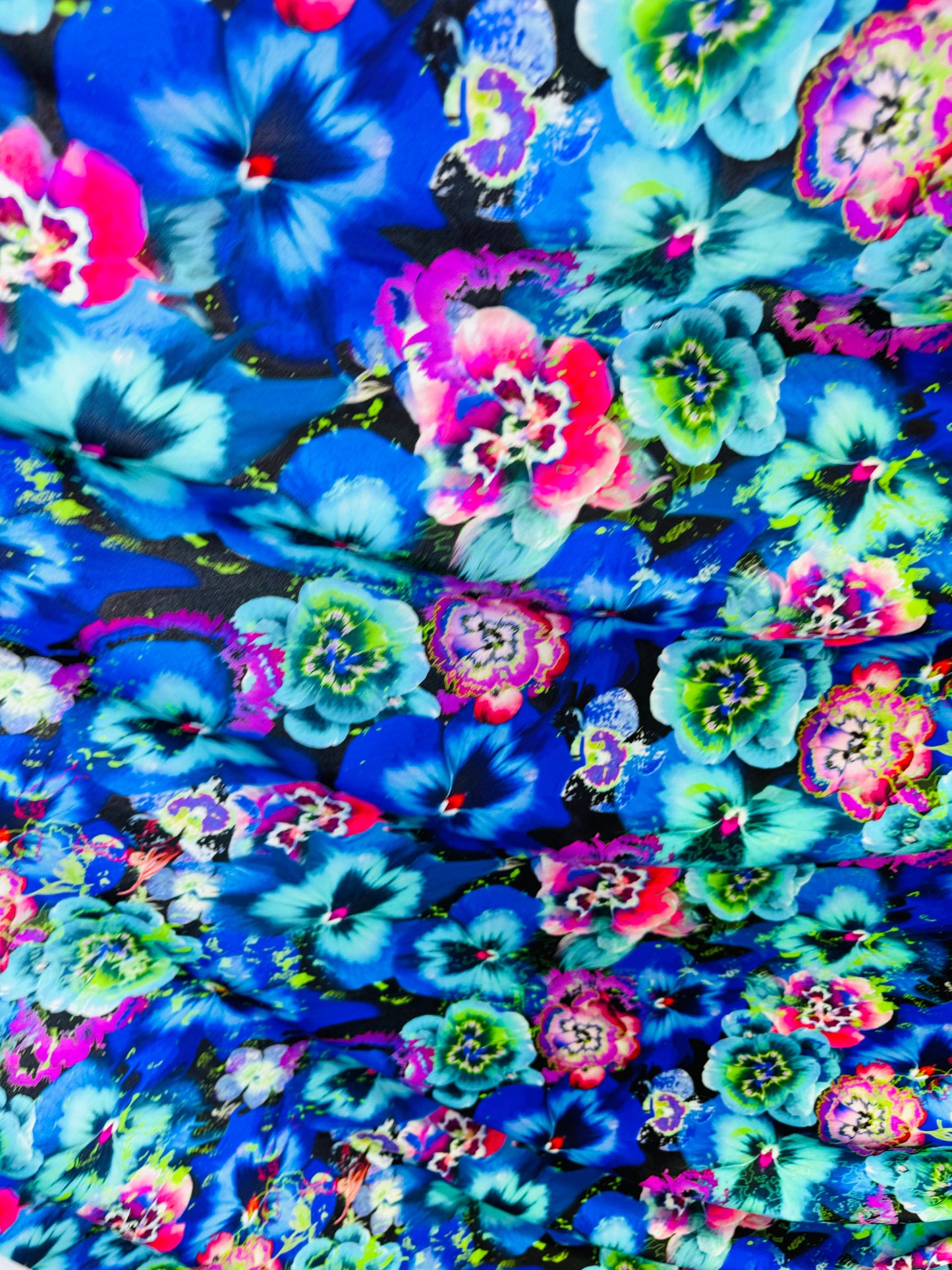 New Luxury floral design nylon spandex printed Italian quality 4-way stretch 58/60”