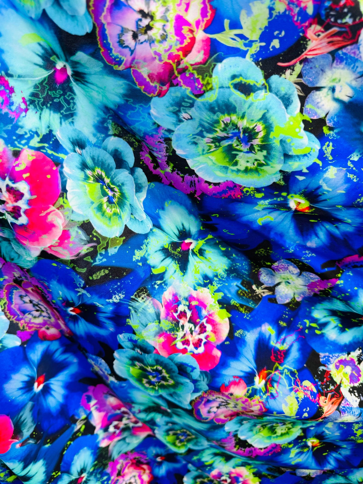 New Luxury floral design nylon spandex printed Italian quality 4-way stretch 58/60”