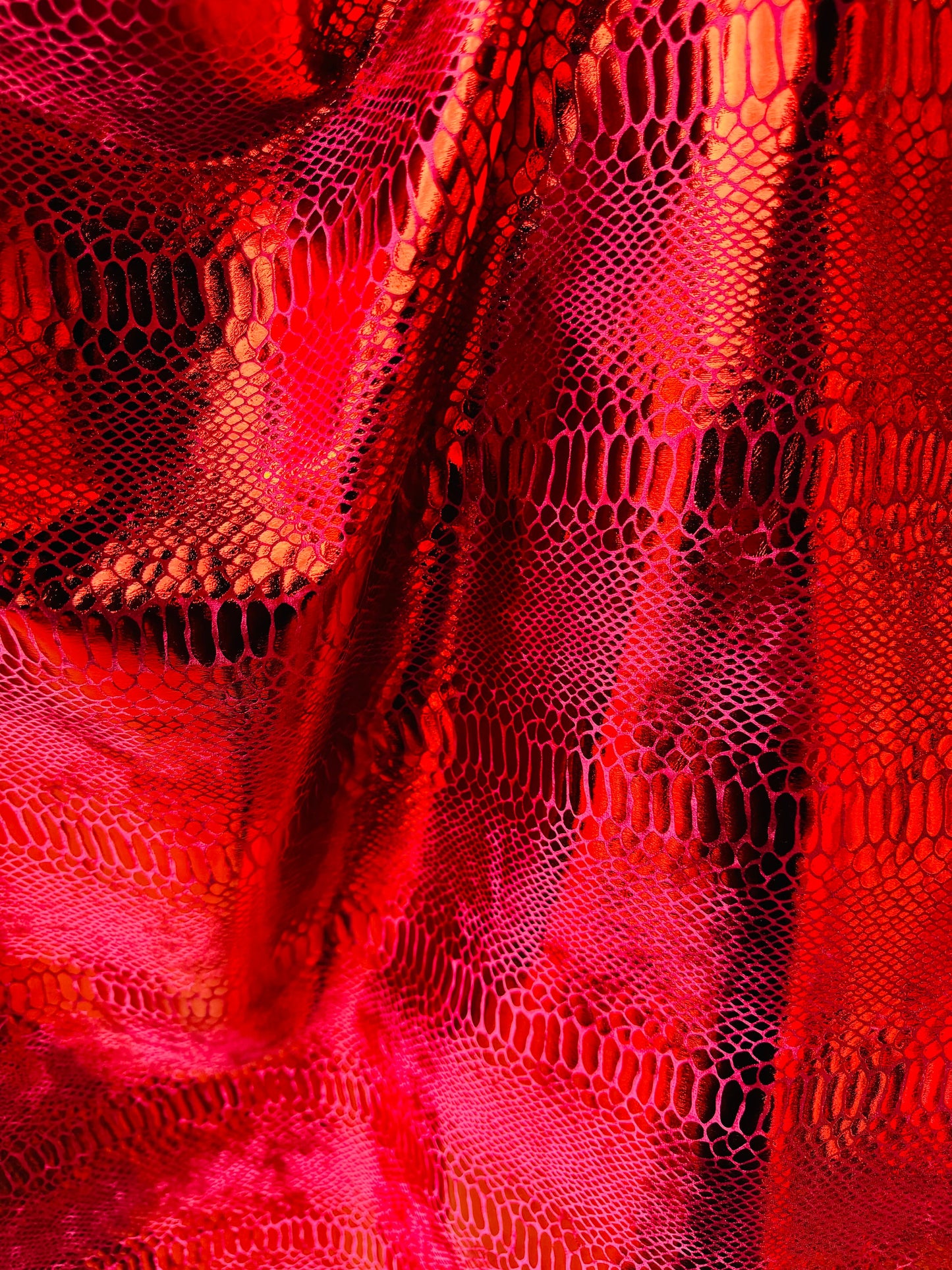 Anaconda design metallic stretch velvet with foil 2-way stretch 58/60” High quality fabrics by AlexLAFabrics