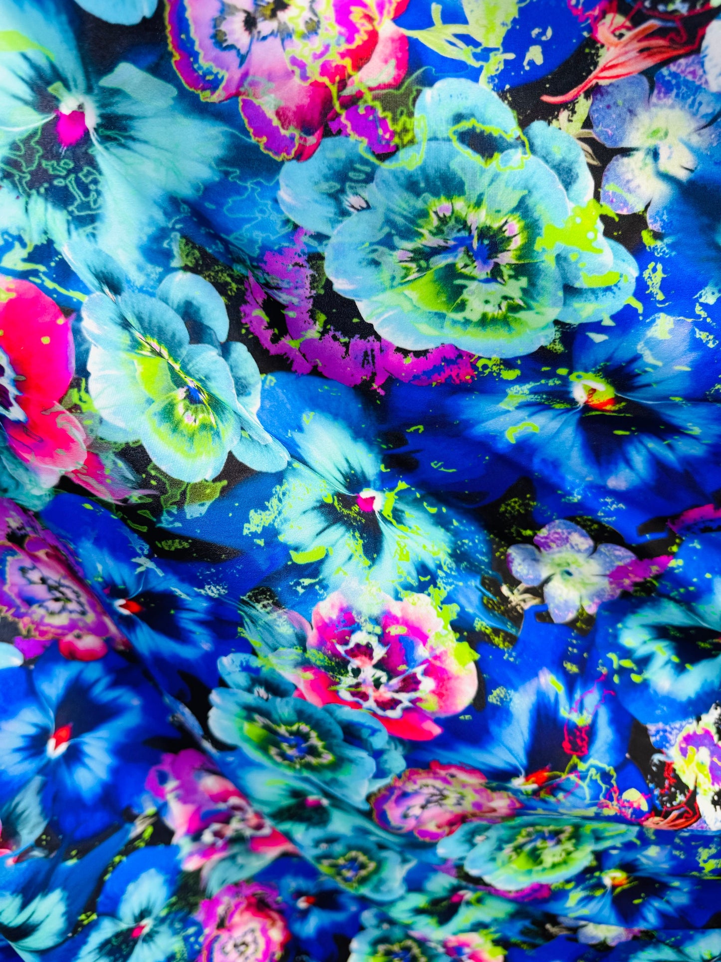 New Luxury floral design nylon spandex printed Italian quality 4-way stretch 58/60”