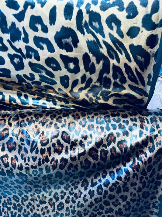 New Exotic animal print on stretch all over foil 4-way stretch 58/60” High quality fabrics by AlexLAFabrics