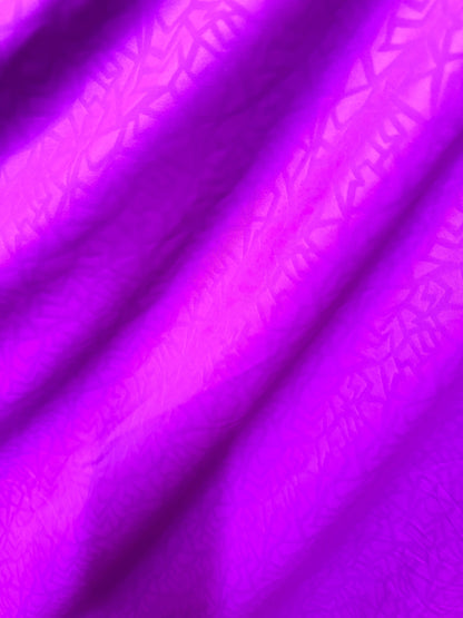 Embossed abstract geometric design nylon spandex magenta 4-way stretch 58/60” High quality fabrics by AlexLAFabrics