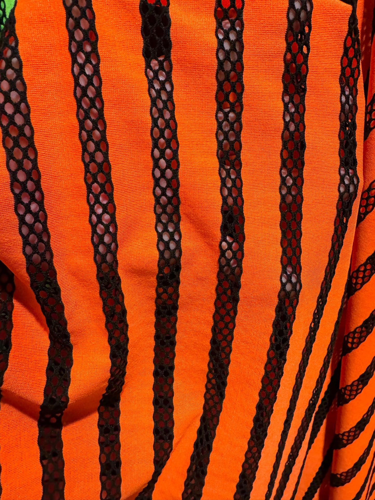 Striped design fishnet nylon spandex 4-way stretch 58/60” High quality fabrics by AlexLAFabrics