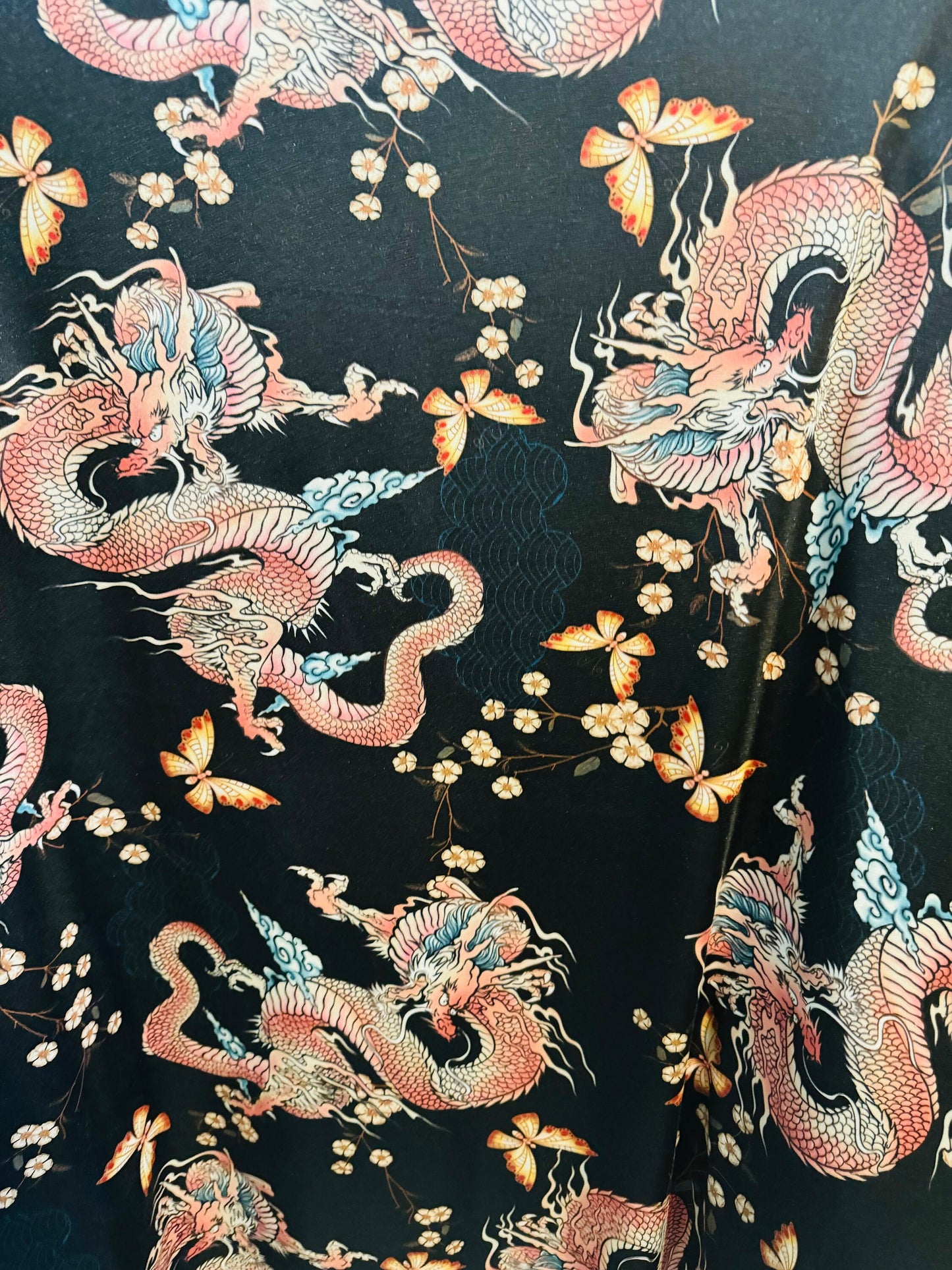 Exotic Dragon design print on great quality of nylon spandex 4-way stretch 58/60”