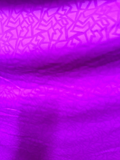 Embossed abstract geometric design nylon spandex magenta 4-way stretch 58/60” High quality fabrics by AlexLAFabrics