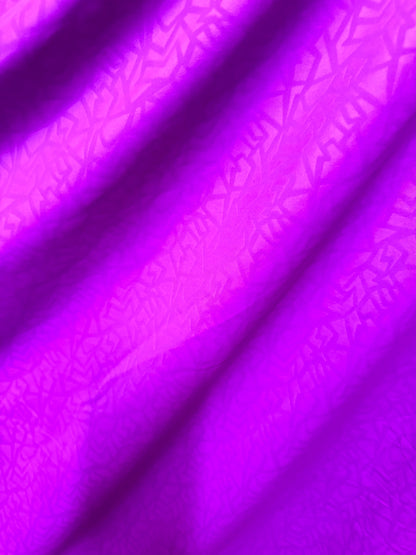 Embossed abstract geometric design nylon spandex magenta 4-way stretch 58/60” High quality fabrics by AlexLAFabrics