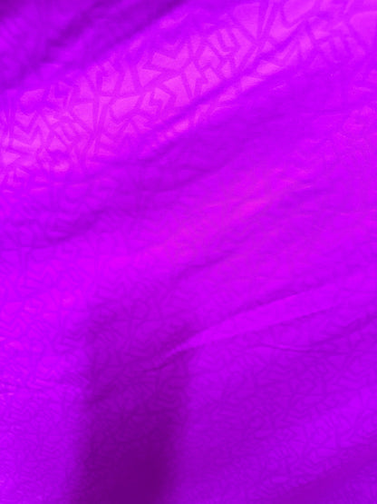Embossed abstract geometric design nylon spandex magenta 4-way stretch 58/60” High quality fabrics by AlexLAFabrics