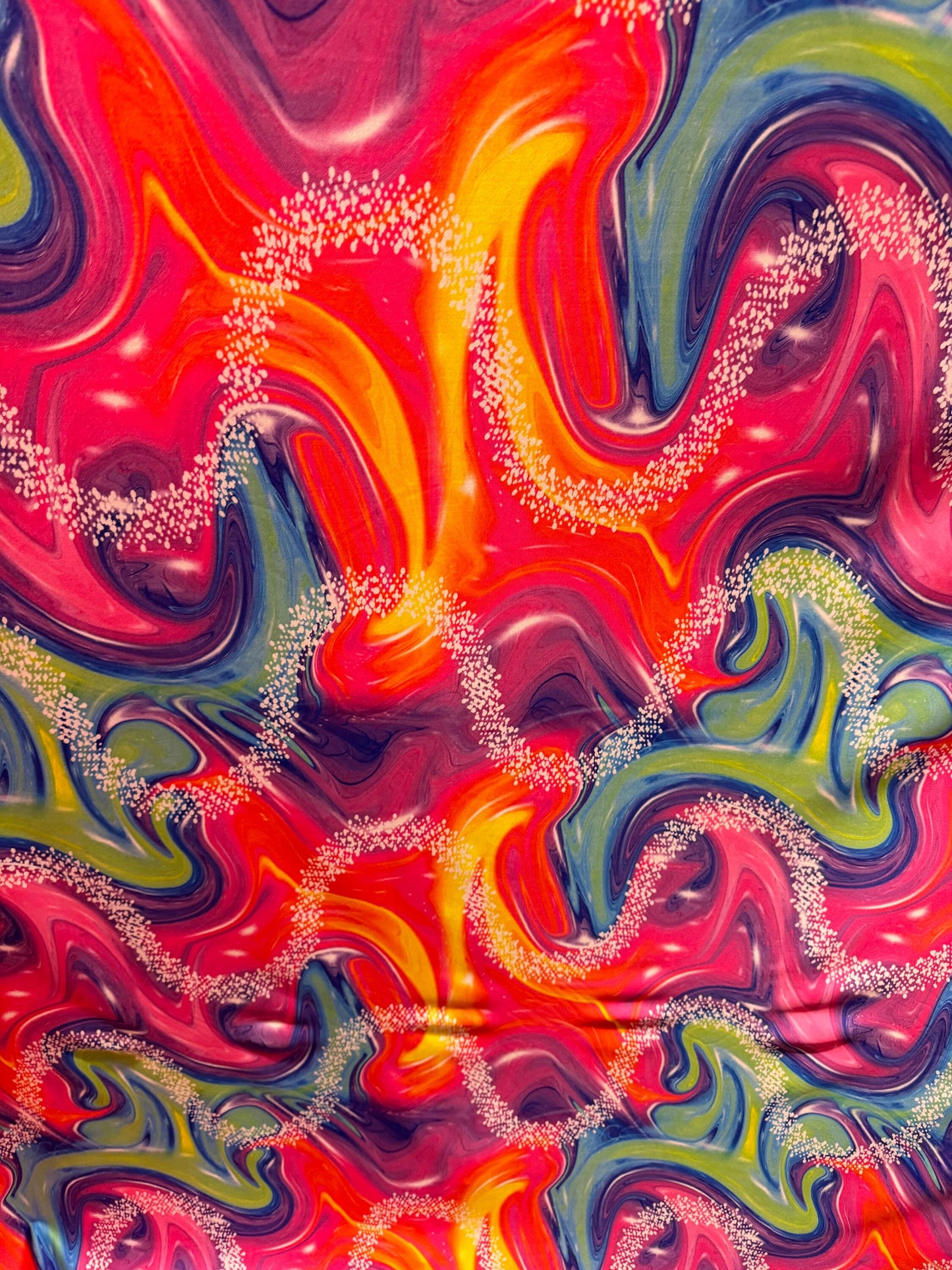 New modern abstract desk multicolor print on great quality of nylon spandex 4-way stretch 58/60”