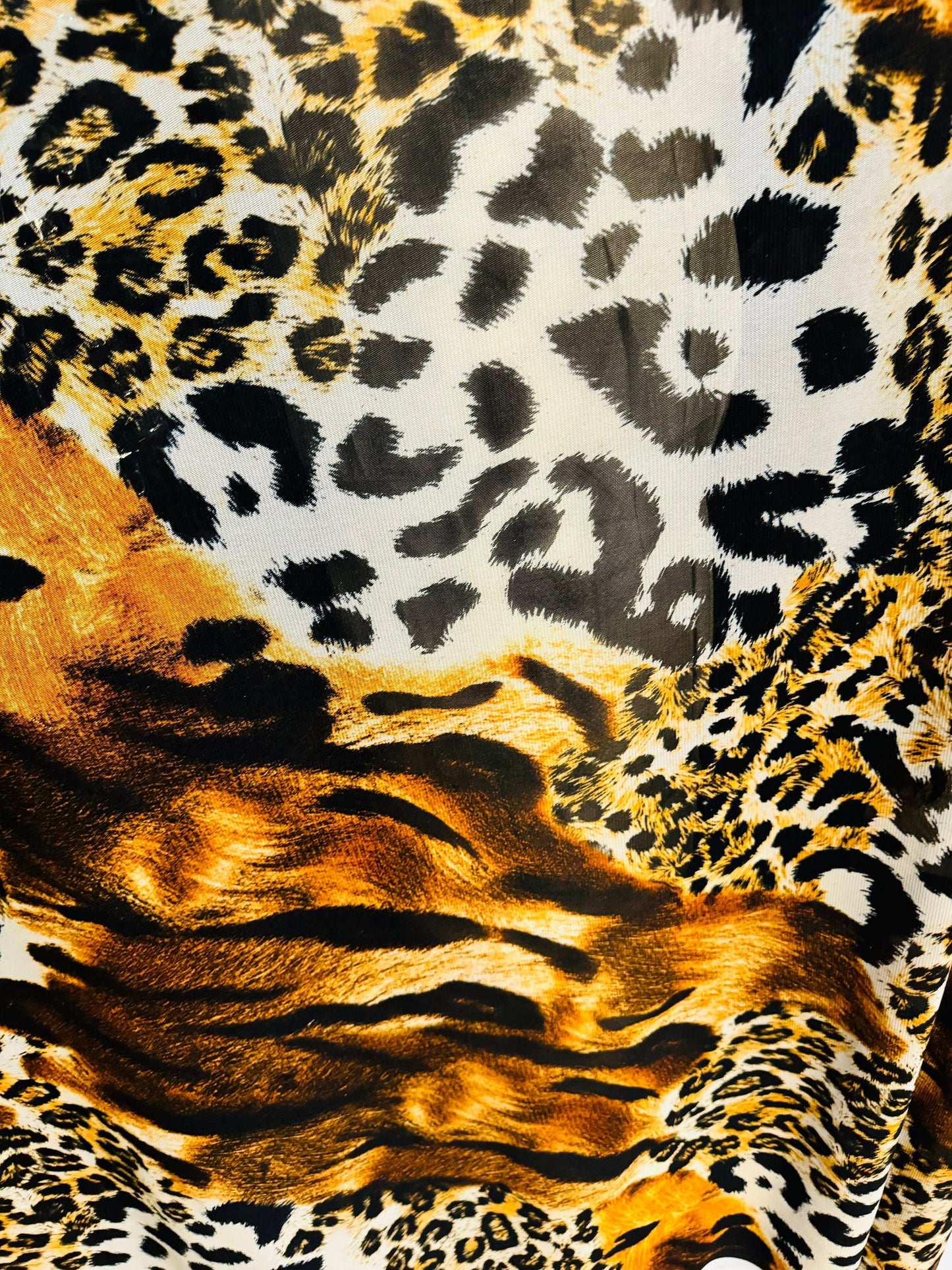 Safari Exotic Leopard design print on great quality of power mesh 4-way stretch 58/60” High quality fabrics by AlexLAFabrics