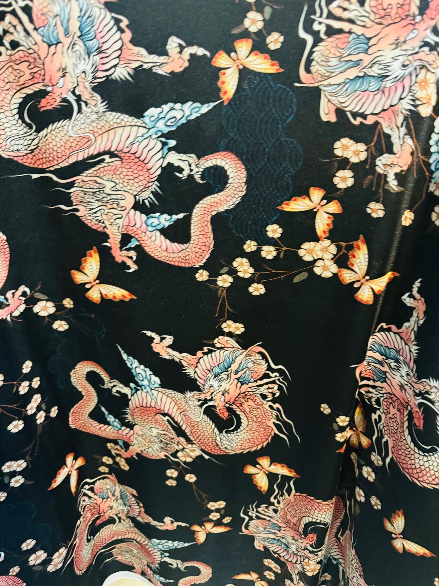 Exotic Dragon design print on great quality of nylon spandex 4-way stretch 58/60”