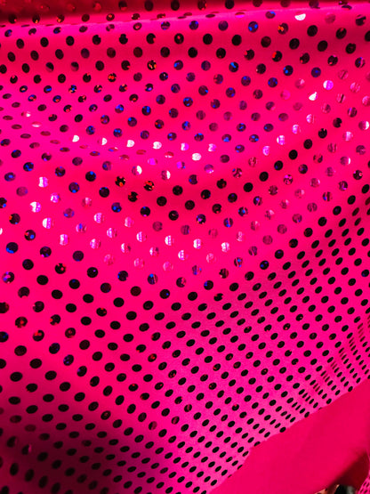 New Hologram Trans sequins on spandex base 4-way stretch 58/60” High quality fabrics by AlexLAFabrics