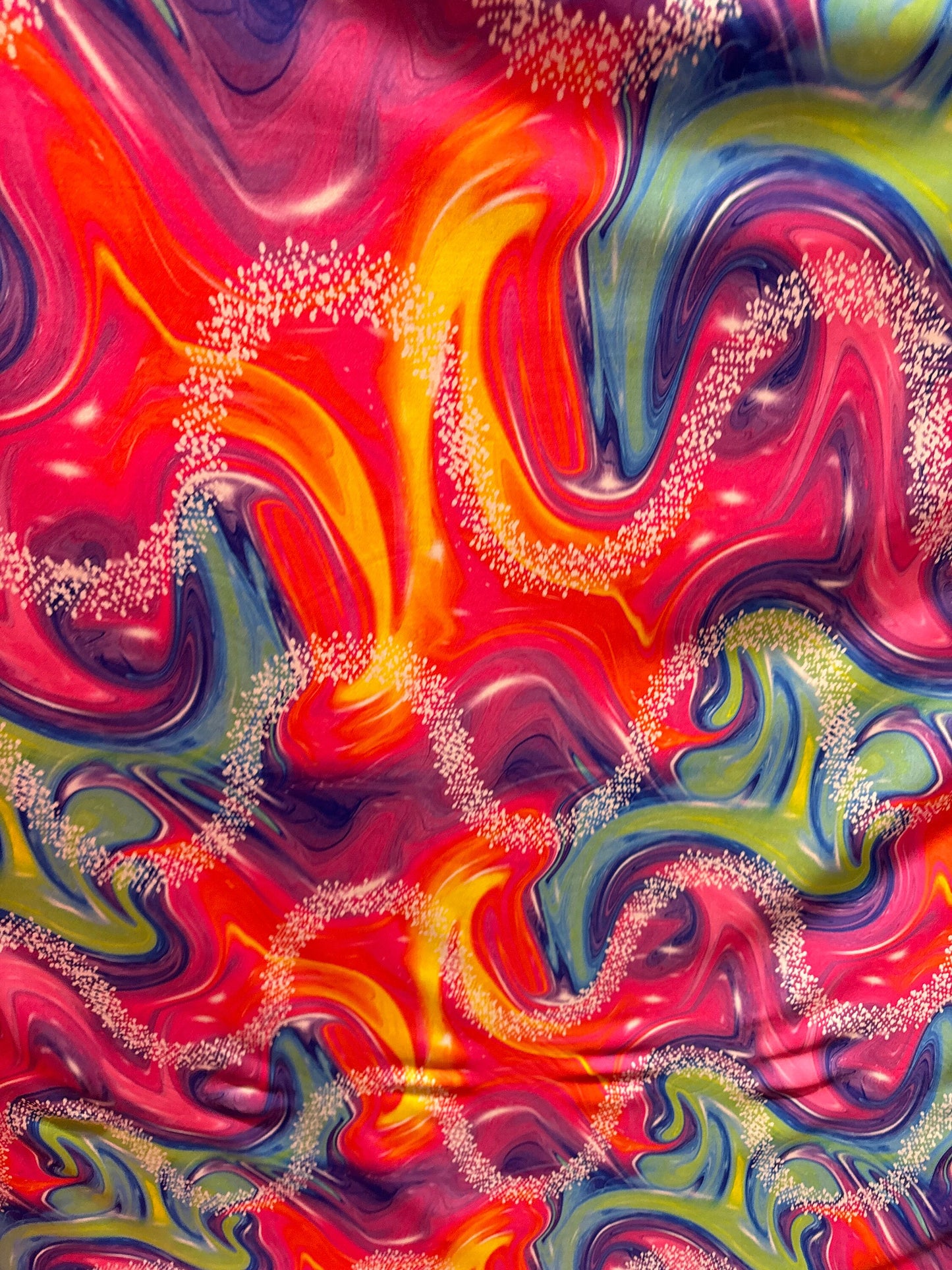 New modern abstract desk multicolor print on great quality of nylon spandex 4-way stretch 58/60”