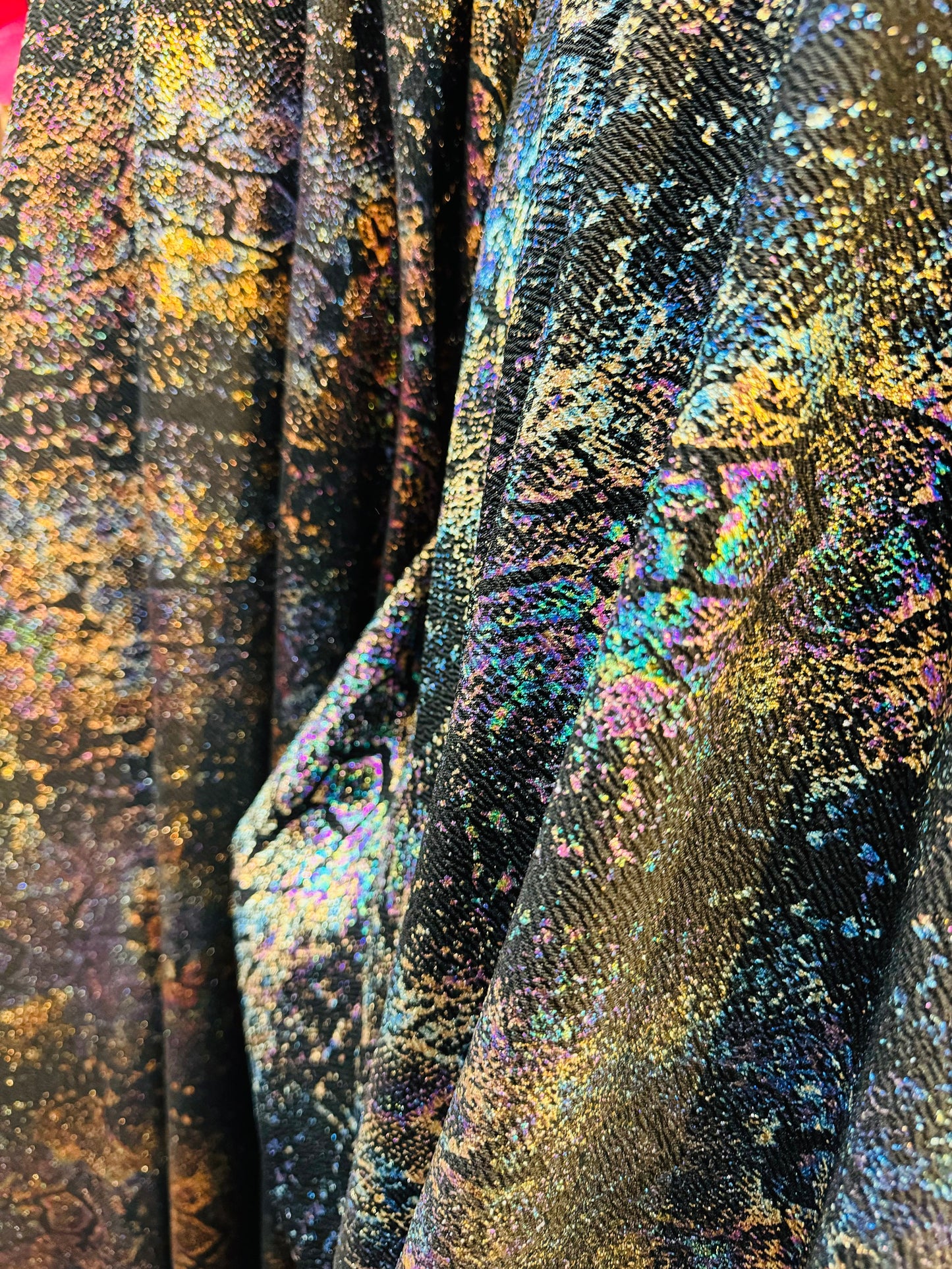 New Iridescent snake skin design on poly spandex 2-way stretch 58/60” High quality fabrics by AlexLAFabrics