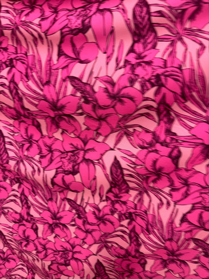 New flower design print on great quality of nylon spandex 4-way stretch 58/60”