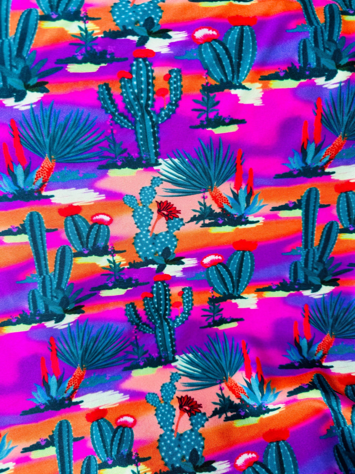 Cactus Deluxe design multicolor print on great quality of nylon spandex 4-way stretch 58/60”