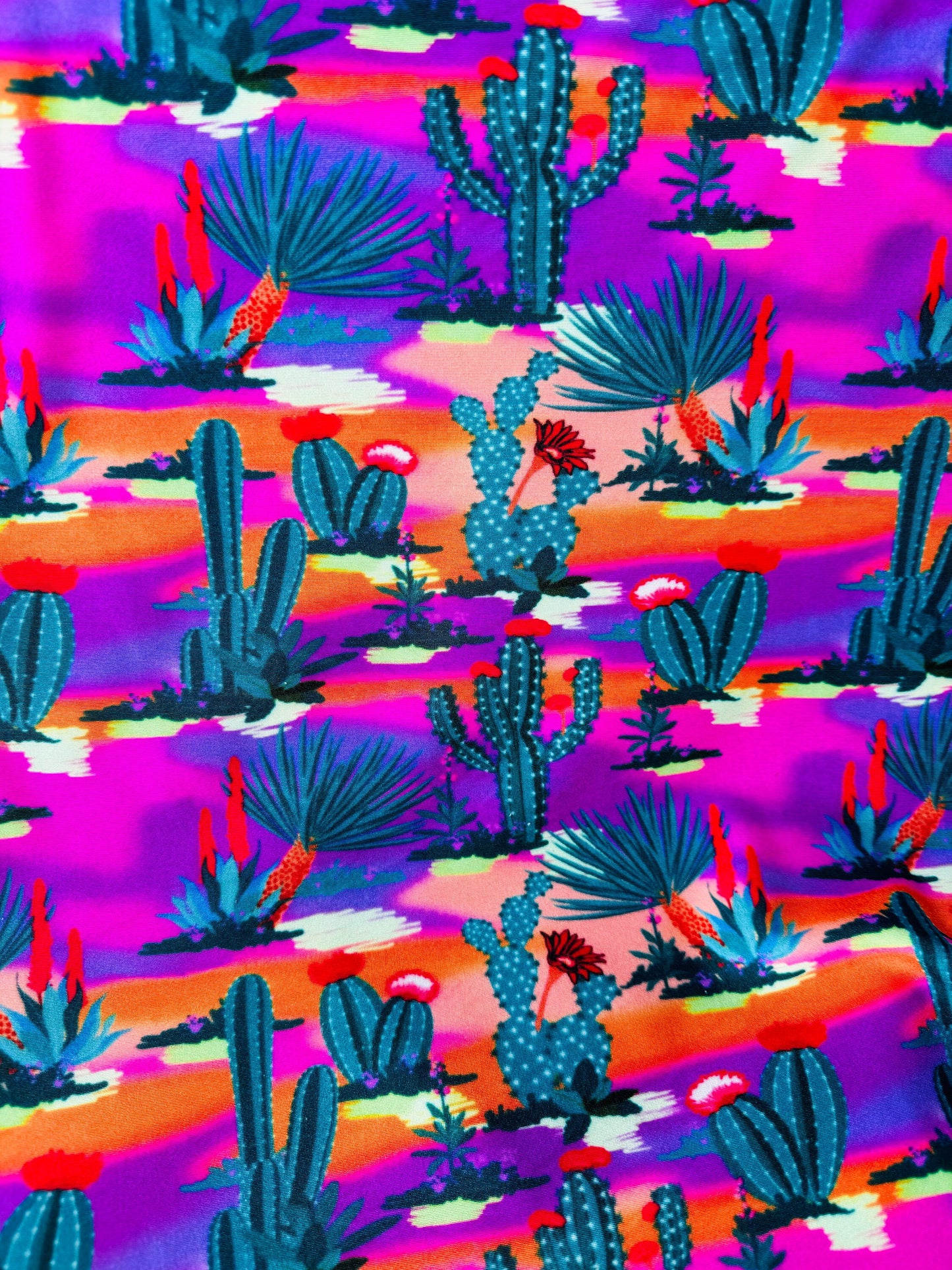 Cactus Deluxe design multicolor print on great quality of nylon spandex 4-way stretch 58/60”