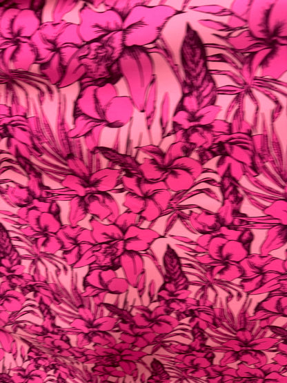 New flower design print on great quality of nylon spandex 4-way stretch 58/60”