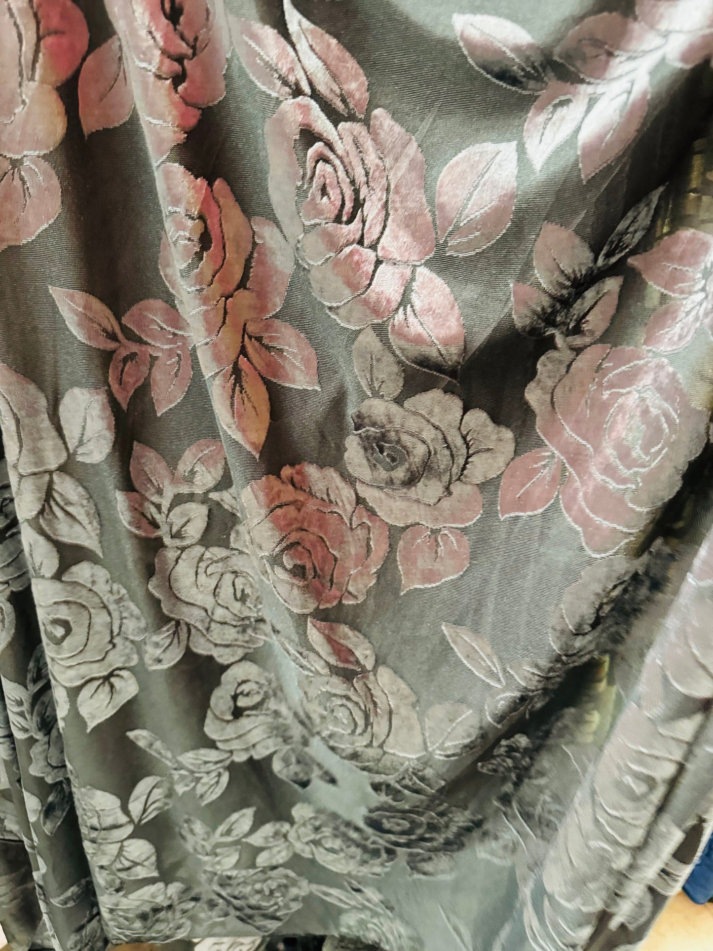 Flower design luxury burnout stretch velvet 4-way stretch 58/60” High quality fabrics by AlexLAFabrics