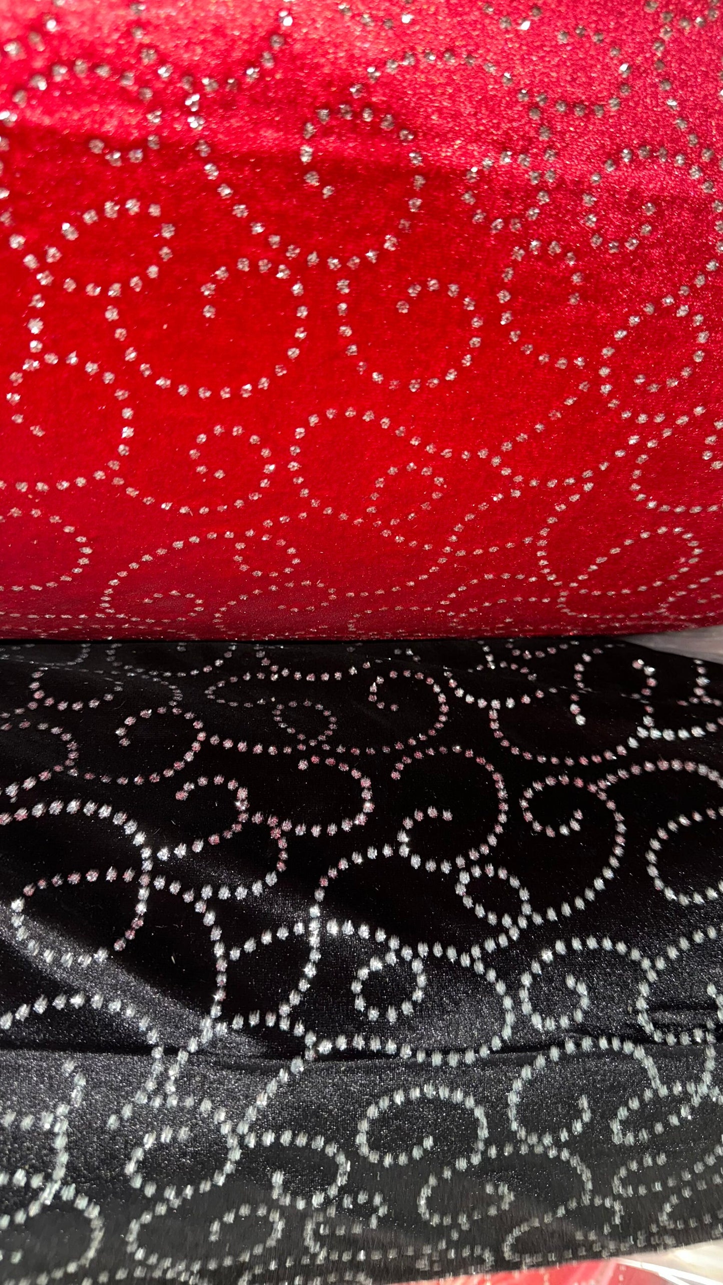 New swirl abstract design stretch velvet with glitter 4-way stretch 420Gsm 58/60” High quality fabrics by AlexLAFabrics