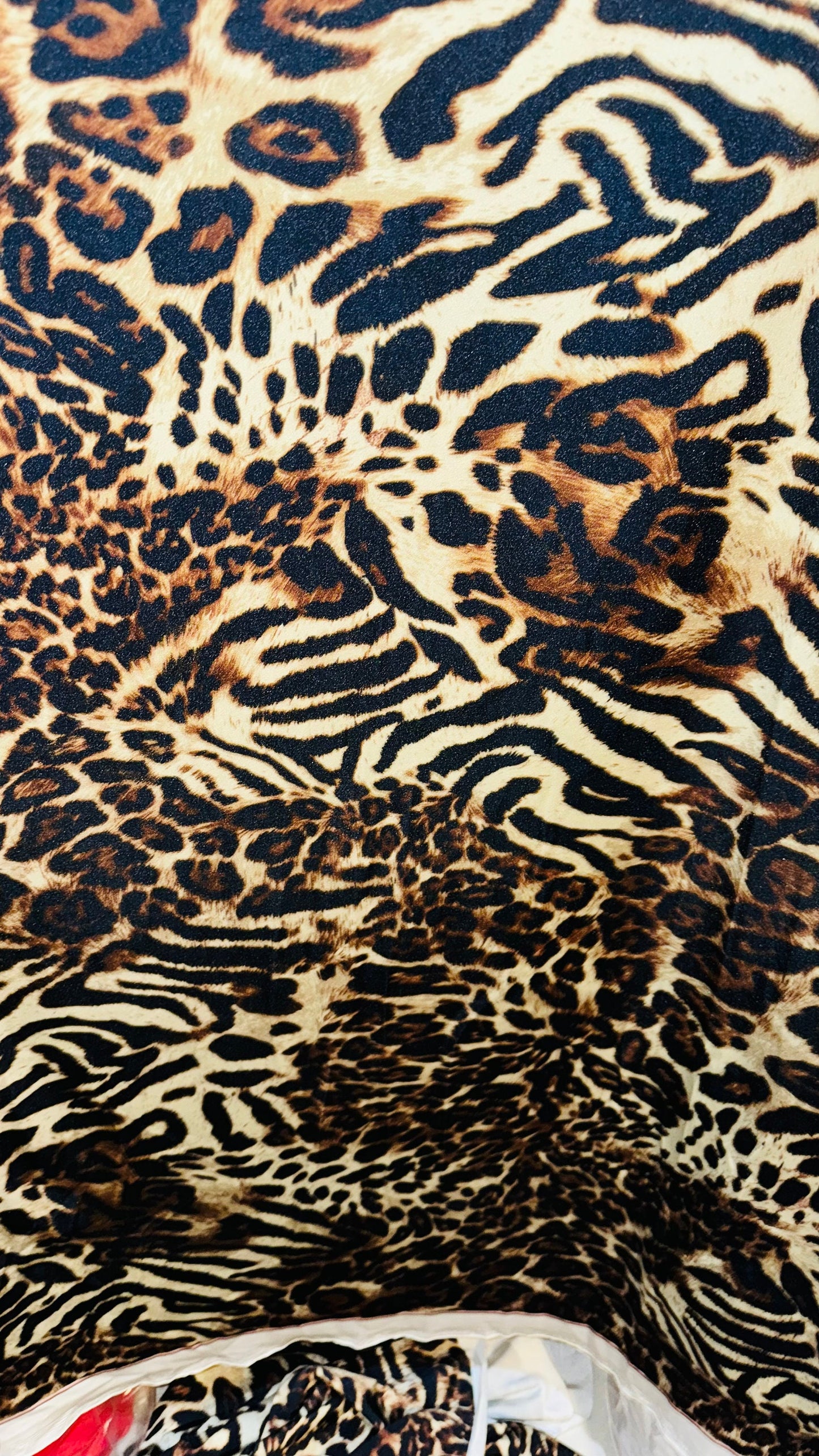 Safari Leopard design print on best quality of nylon spandex 4-way stretch 58/60” High quality fabrics by AlexLAFabrics