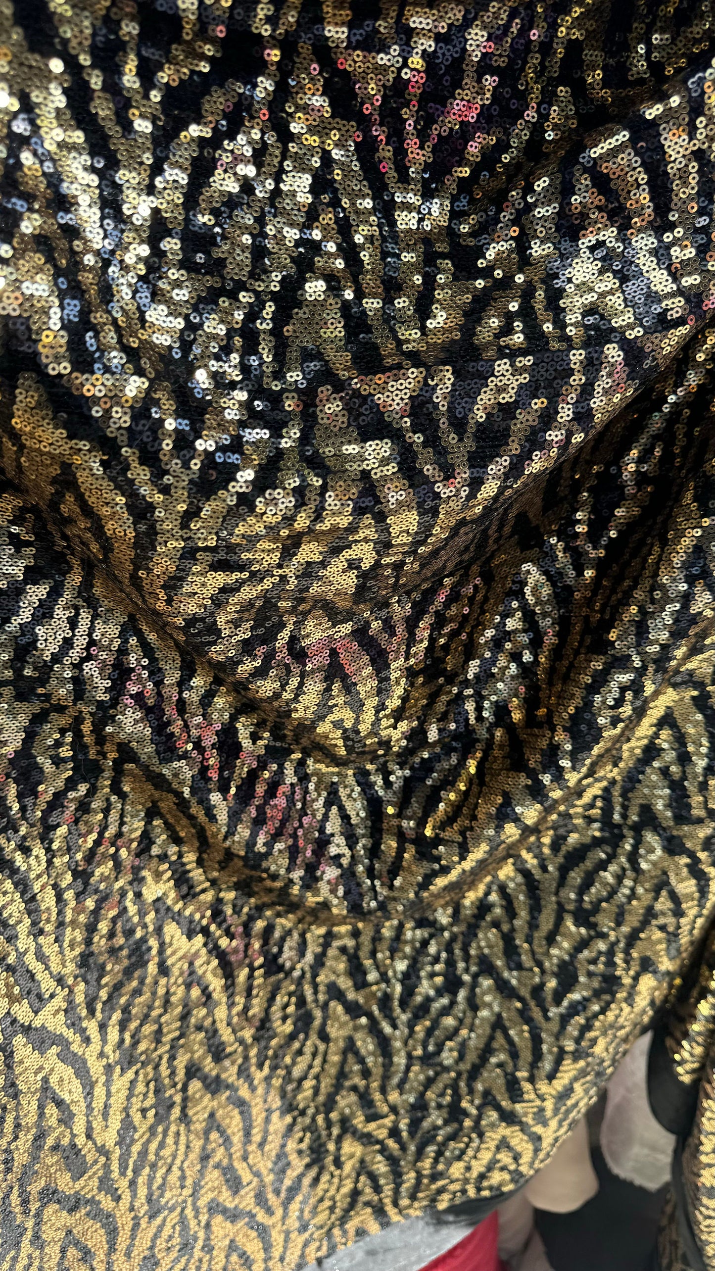New Zebra design on spandex sequins 2way stretch 55/57” High Quality fabrics by AlexLAFabrics