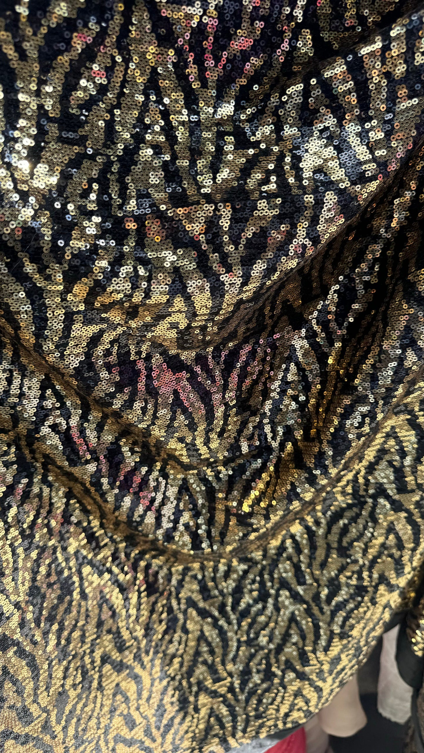 New Zebra design on spandex sequins 2way stretch 55/57” High Quality fabrics by AlexLAFabrics